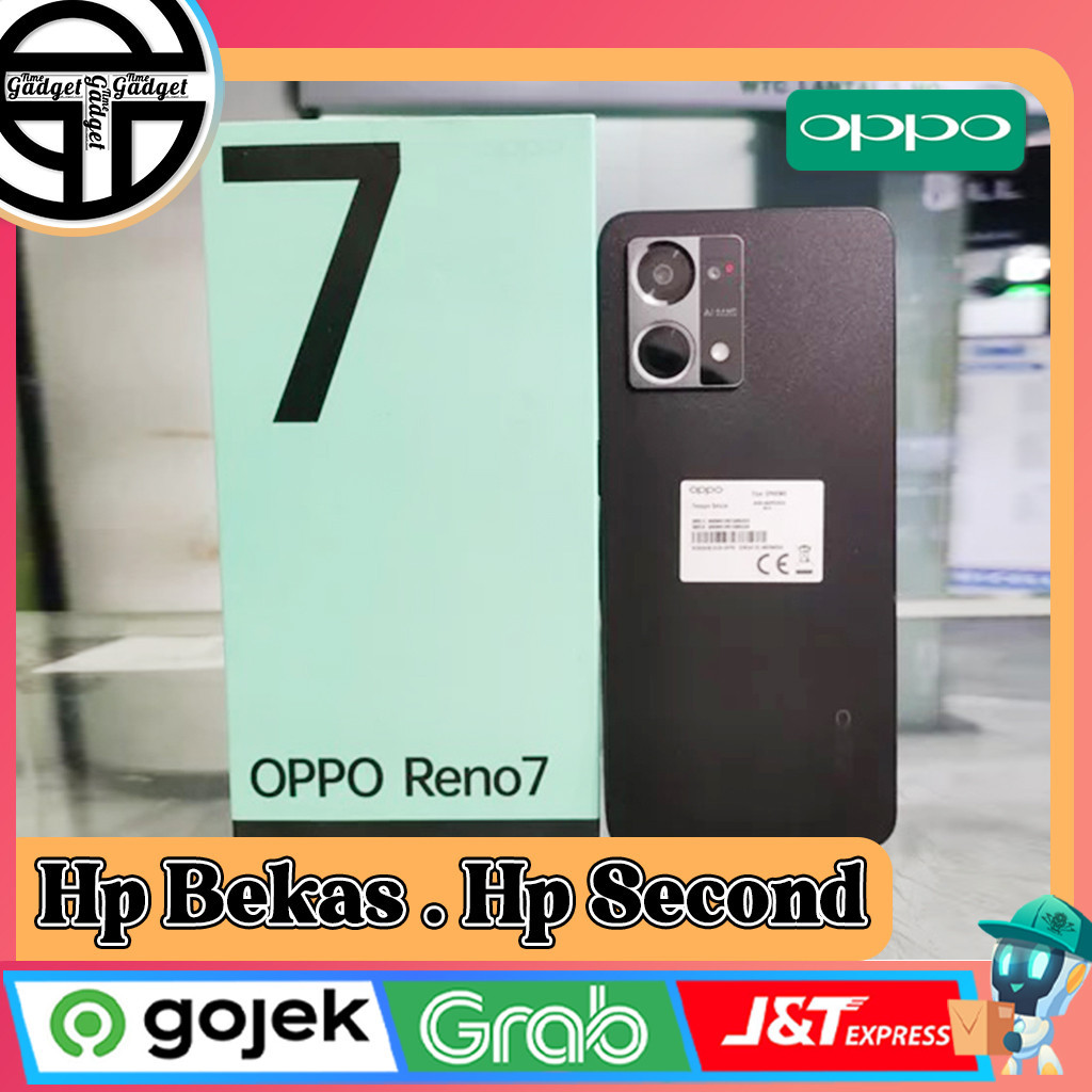 Oppo Reno 7 4G | 5G  Ram 8 Rom 256GB Second Original Resmi Indonesia