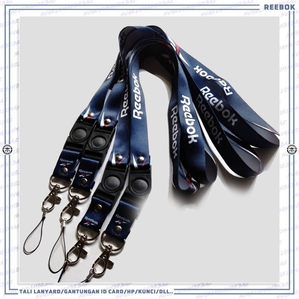 

TALI LANYARD/GANTUNGAN ID CARD/HP/KUNCI REEBOK