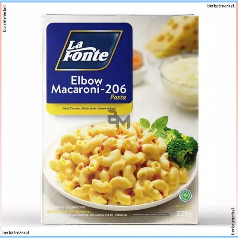 

La Fonte Lafonte Macaroni Pasta Makaroni Elbow Spiral Chifferi Rigati Pronto Sup Keju Instan Halal Sehat Lezat No 206 225gr 450gr 500gr 63gr 40gr Pc