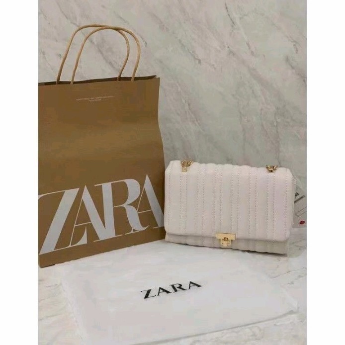 New Collection- TAS ZARA/ TAS ZARA ORIGINAL IMPORT - putih (Cream)