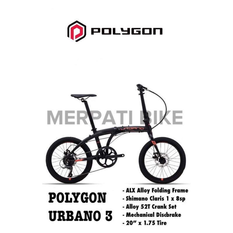 Paket Diskon  Sepeda Lipat Polygon Urbano 3