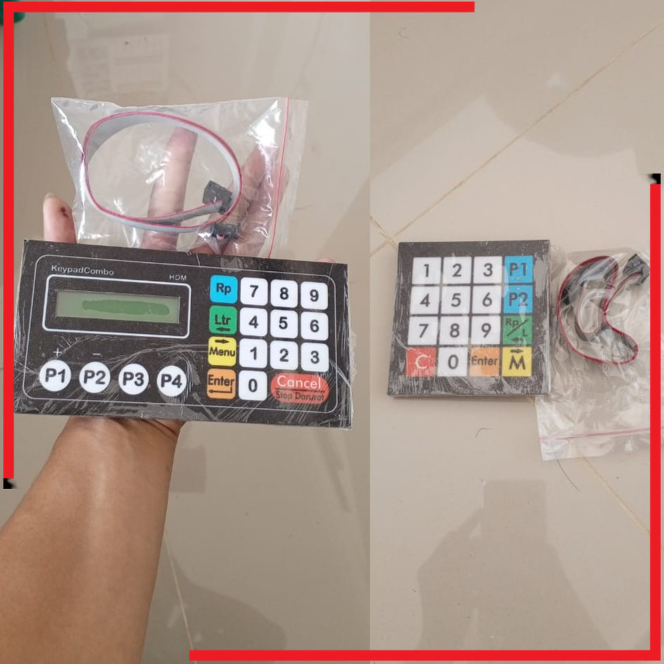 Tombol Keypad Combo CPU Pom Mini HDM P1-P4 & Kipet Akrilik