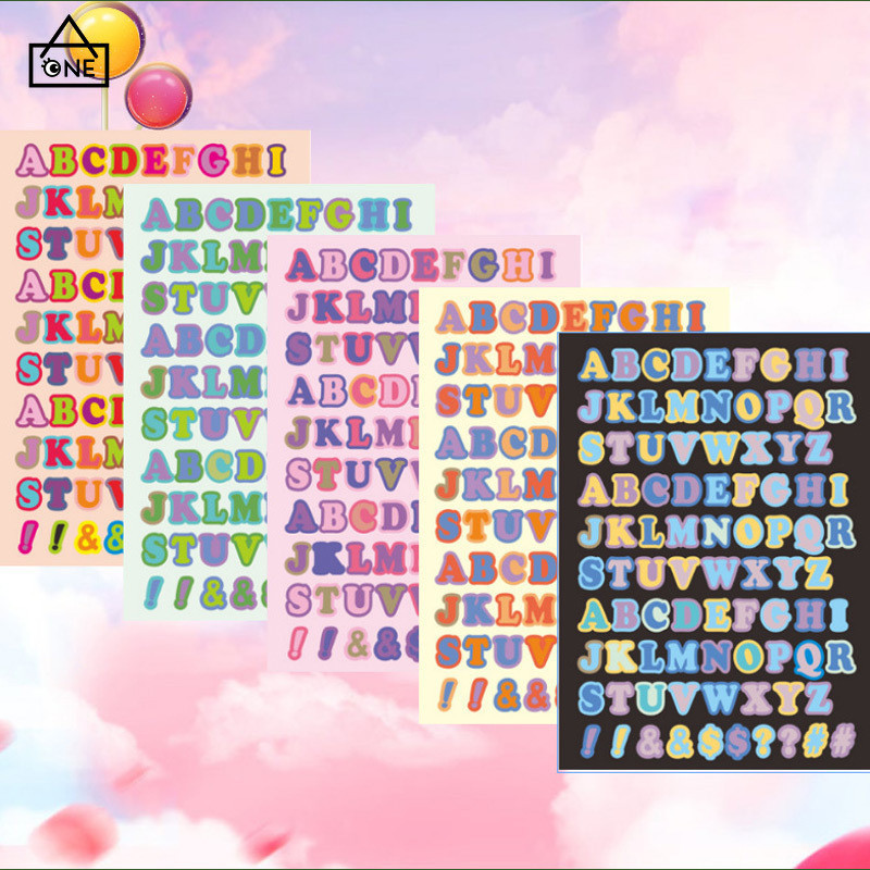 

COD❤️Stiker Surat Seri Permen Stiker Buku Harian Tangan Bahan Stiker Dekoratif DIY