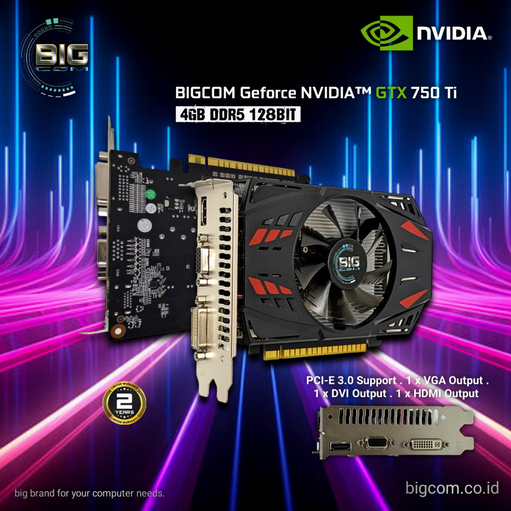 VGA NVIDIA GTX750TI 4GB DDR5