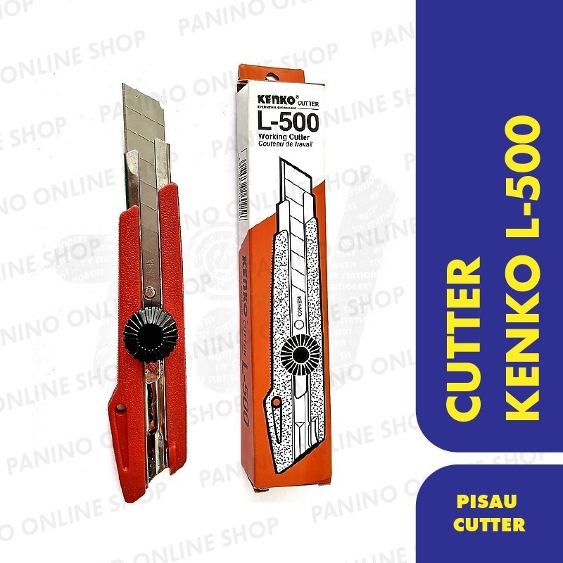 

el_faza.co-Cutter Besar Kenko L500 / Pisau Cutter L500 / Pisau Kater Potong Kertas L500