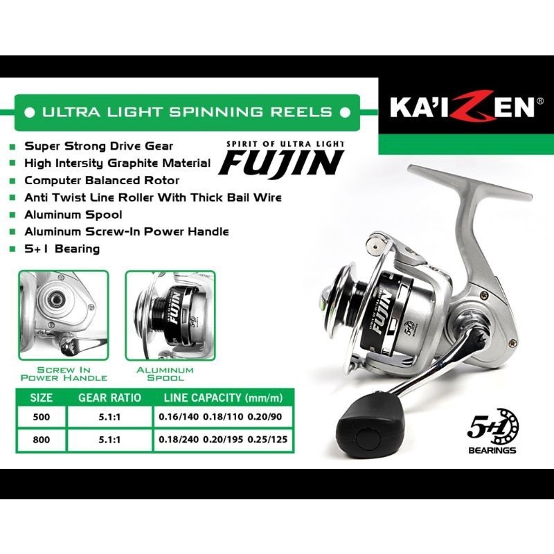 Reel pancing Kaizen fujin 500 800 Reel mini power handel