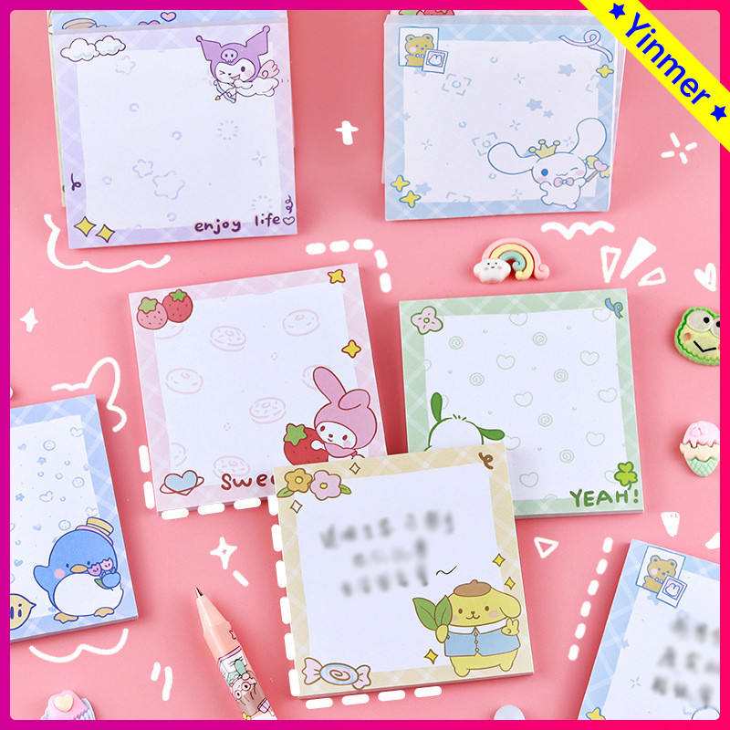 

COD✨Buku Memo Gadis Kartun Lucu Sanrio Catatan Tempel Pesan Siswa Stiker N-waktu-Yinmer