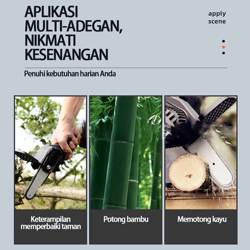 Promo Gergaji Listrik / Gergaji Baterai / Mini Gergaji Mesin / Mini Portabel G Ergaji Listrik /