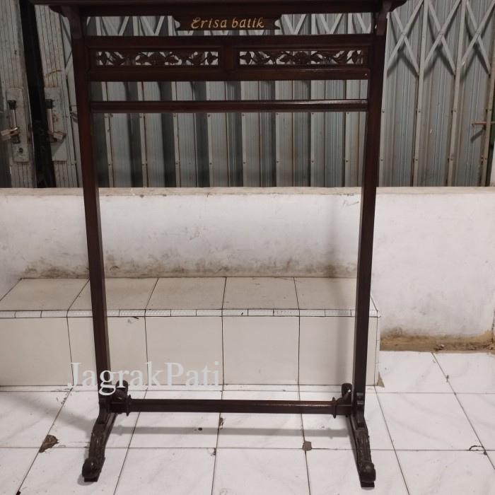 BVH -444 GAWANGAN BAJU PAMERAN BATIK KNOCK DOWN HANGER BAJU KAYU JP456