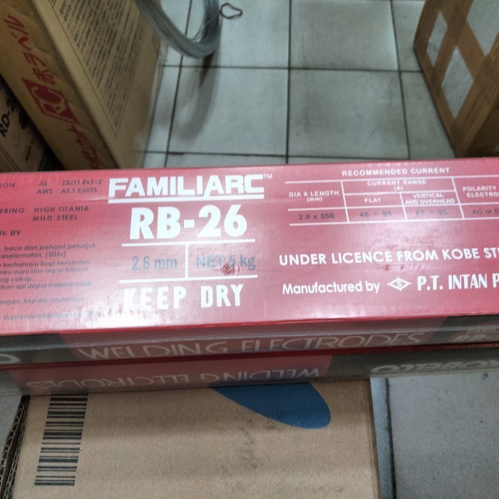 kawat las pamiliarc Rb-2,6mm 1bok 5kg