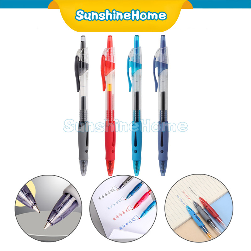 

Pencet Tinta Cair Bolpoint Polos Pulpen Gel Ink 0.5mm Standar Pulpen Alat Tulis Kantor Sekolah Pena Pen Pencet Tinta Cair