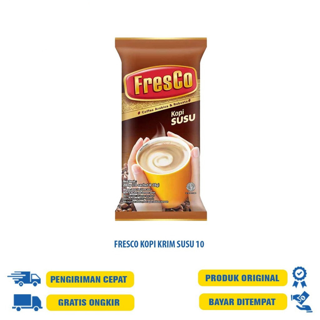 

FRESCO KOPI CAPPUCINO 9'S225GR / KOPI SUSU 10'S / MOKA 30GR 10'S