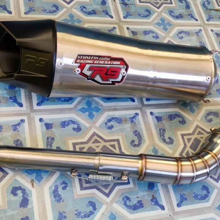 knalpot racing r9 alpha pnp nmax vario pcx beat mio cb 150 vixion all