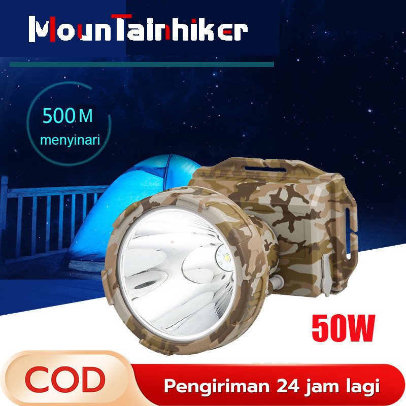 PROMO SENTER KPALA TERBARU SENTER KEPALA DONY MS-309 | SO BIG | LED 50W | SPR TERANG | CAHAYA PTH & 