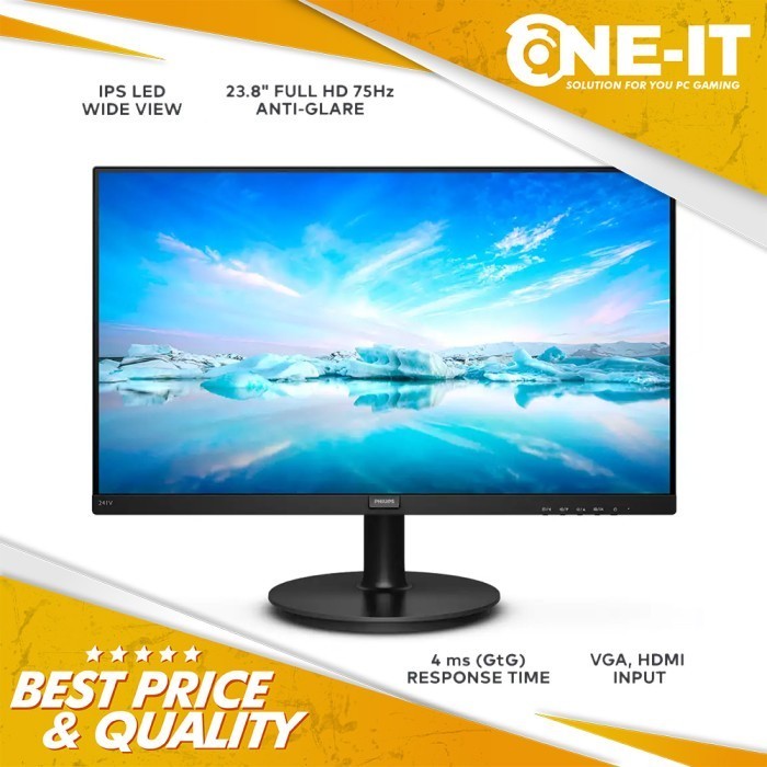 Monitor PHILIPS 241V8/70 23.8" 75Hz Full HD VGA HDMI 241V870