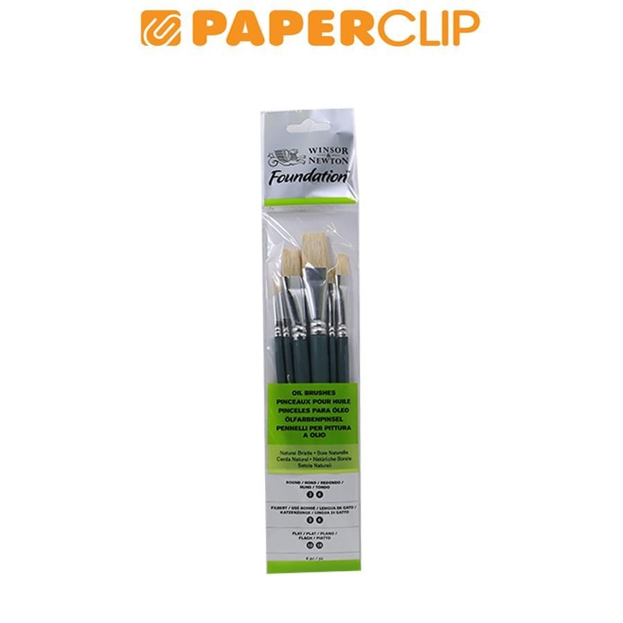 

KUAS LUKIS WINSOR & NEWTON FOUNDATION BRUSH BRISTLE SET 6 SH 5295025