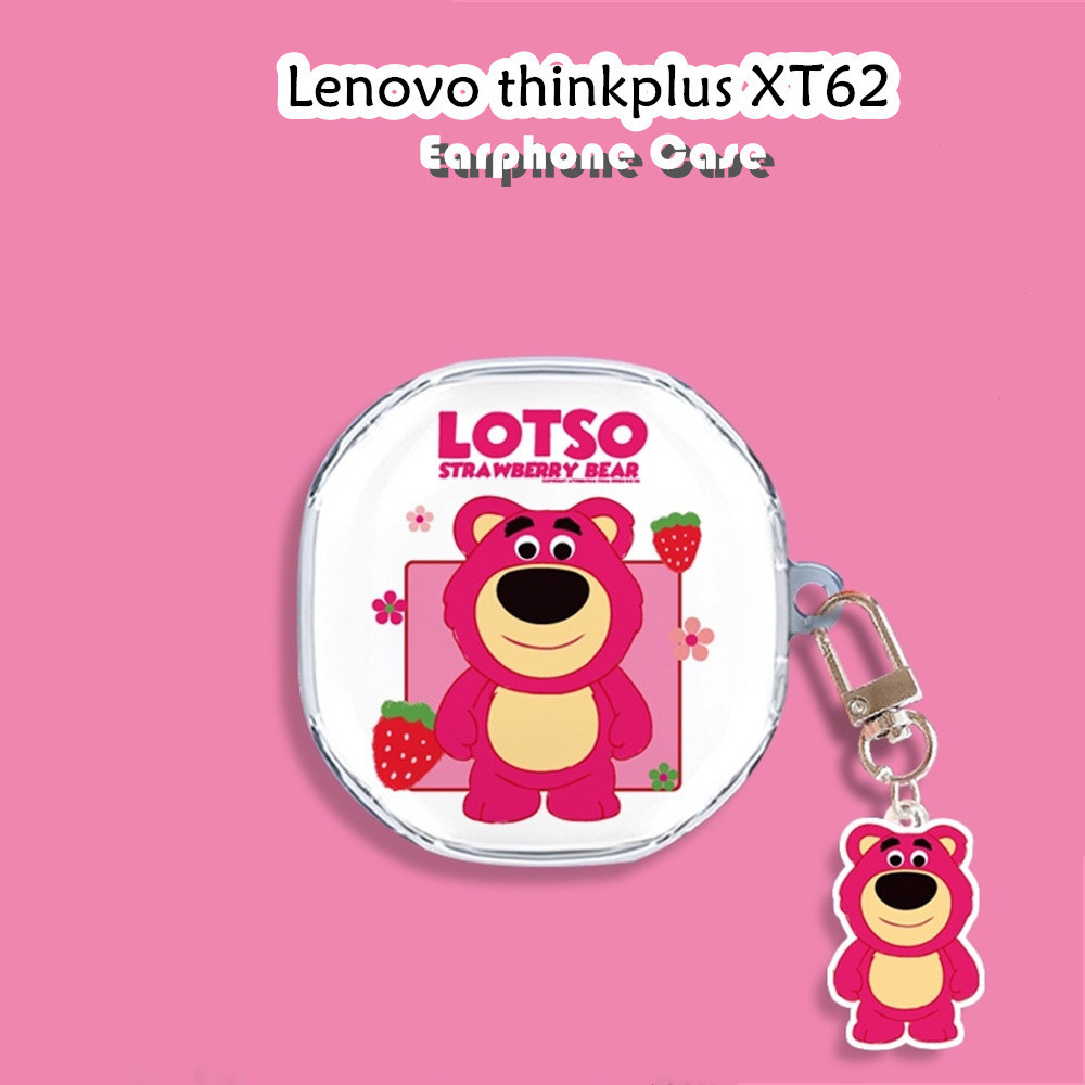 Lenovo Thinkplus XT62 Earphone Case Cartoon Transparent Soft Silicone Cover for Lenovo Thinkplus XT6