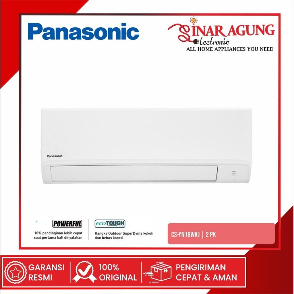AC PANASONIC CSYN18WKJ / YN18-WKJ / YN-18WKJ (AC SPLIT / 2 PK) GARANSI RESMI