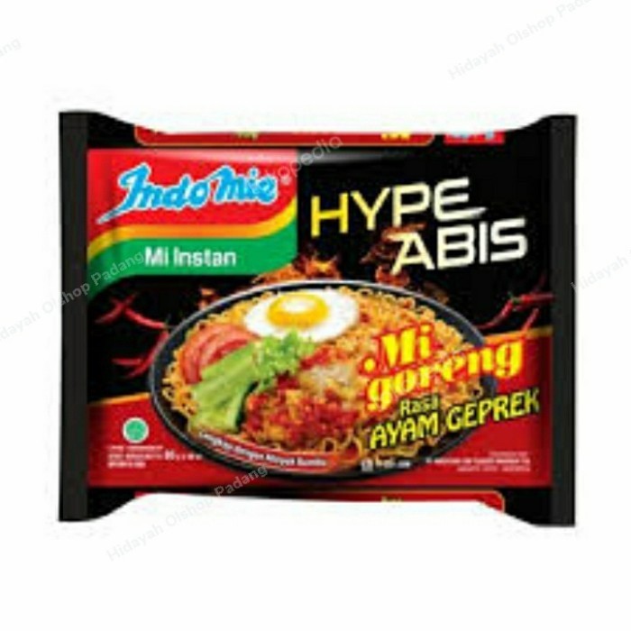

Indomie goreng ayam geprek 1 paket isi 4