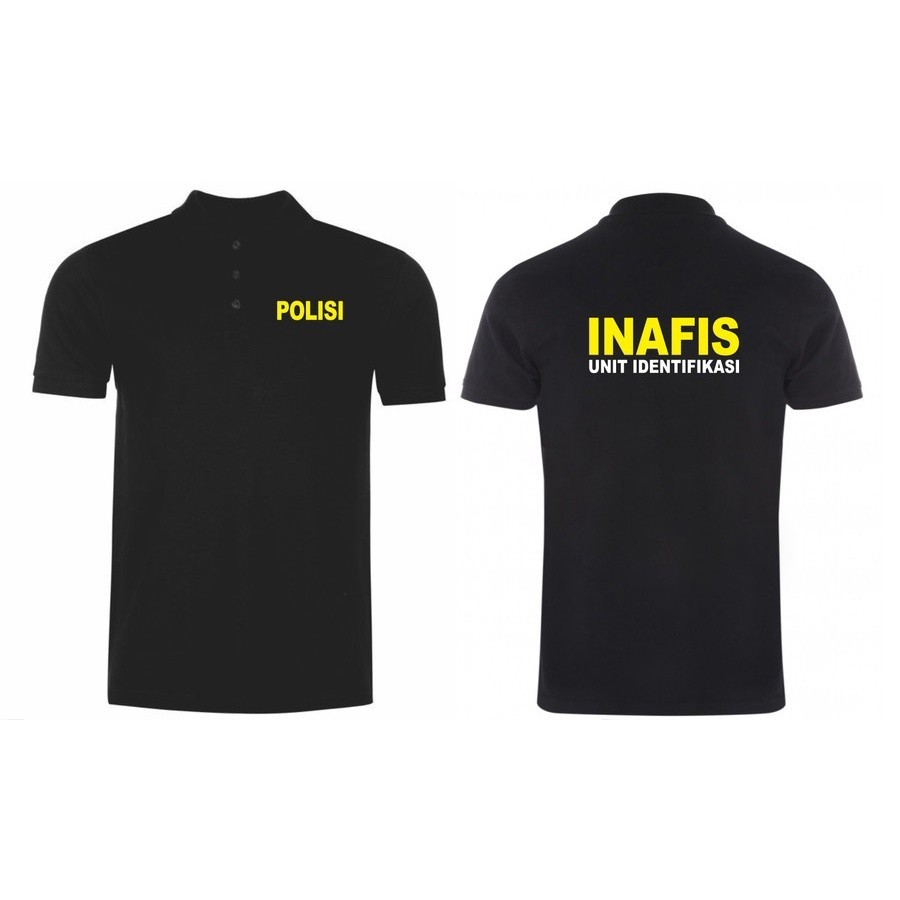Kaos poloshirt poloshirtshirt polisi inafis / baju kerah inafis unit identifikasi _Vimelnesha