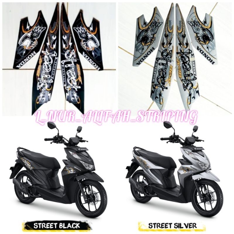 STIKER STRIPING LIS LES POLET BODY MOTOR HONDA BEAT STREET 2021