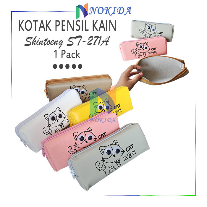 

Nokida Tempat Pensil Karakter Shintoeng [ST-271A] / Tepak Pulpen Kain / Wadah Alat Tulis Sekolah / Pensils Case