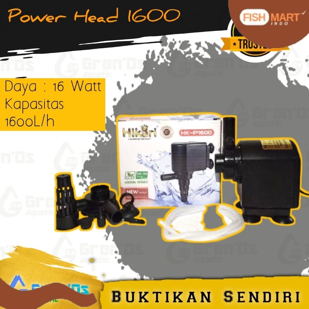 HIKARI HK P1600 P 1600 Nesin Pompa Filter aquarium power head PH aquascape Canister