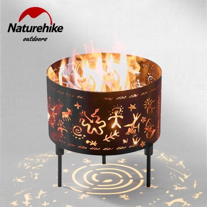 FIRE PIT / GRILL / BBQ TUNGKU KAYU BAKAR CAMPING NATUREHIKE NH21JJ102