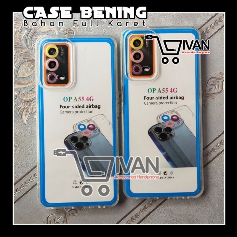 [RA] CASE BENING TRANSPARAN AIRBAG OPPO A55 4G