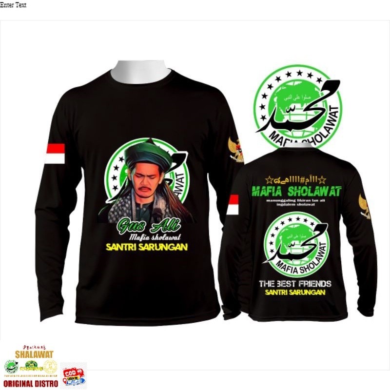 ● KAOS PANJANG MAFIA SHOLAWAT INDONESIA - KAOS PANJANG ABAH ALI MAFIS MURAH●