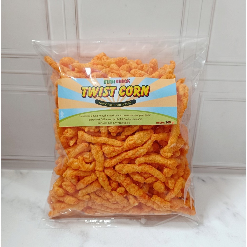 

Mimi Snack Twist Corn Stik Jagung Rasa Balado dan BBQ