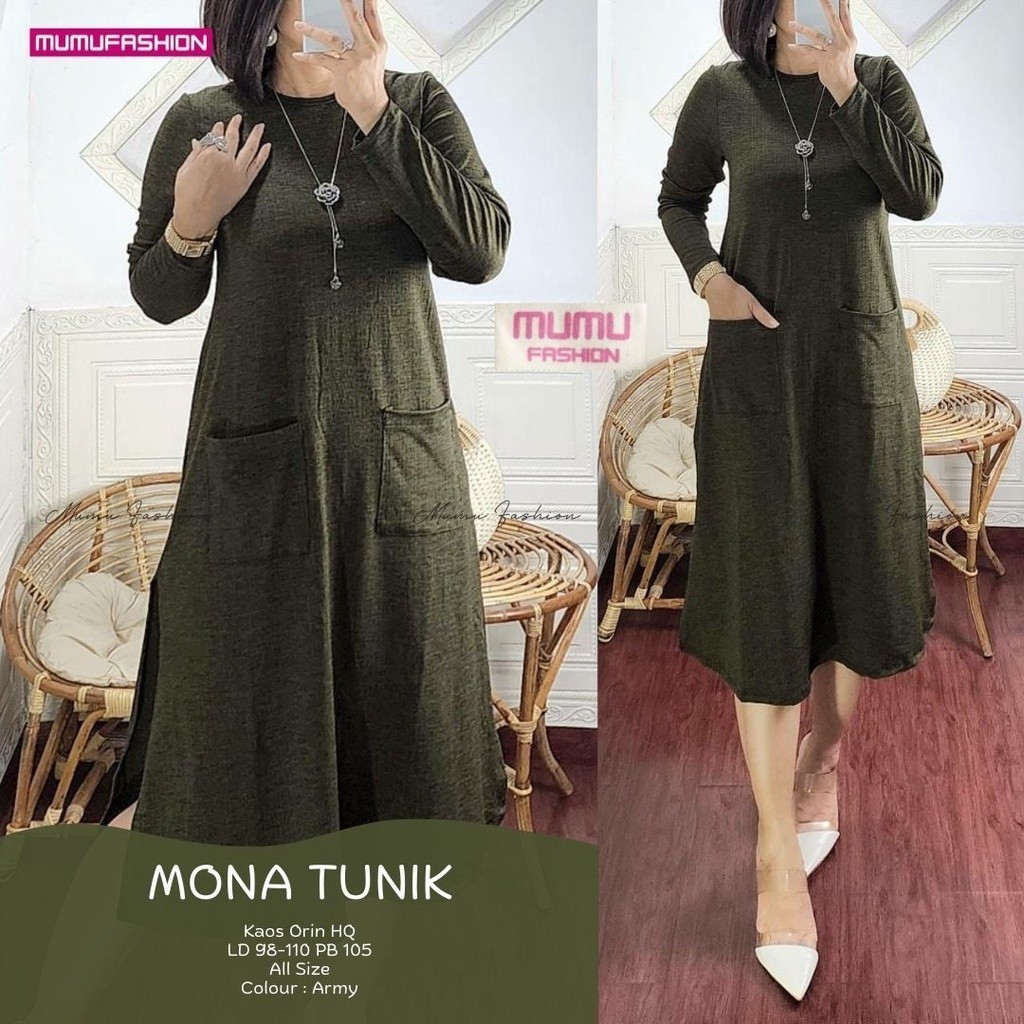 MUFASH - Mona Tunik Kaos Import Premium by Mumu Fashion Hijab Solo