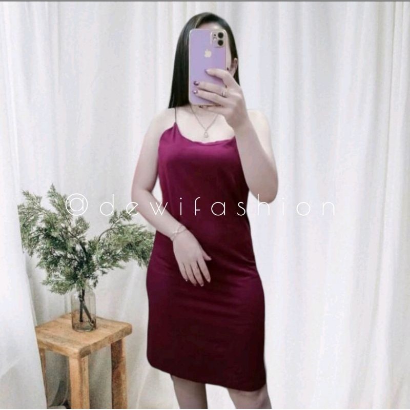 Dress tanktop spaghetti 1531 | Dress korea slim