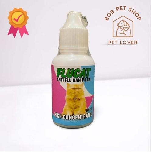 Flu Cat 30ml - Obat Flu & Pilek Kucing FluCat Antibiotik Kucing CatFlu