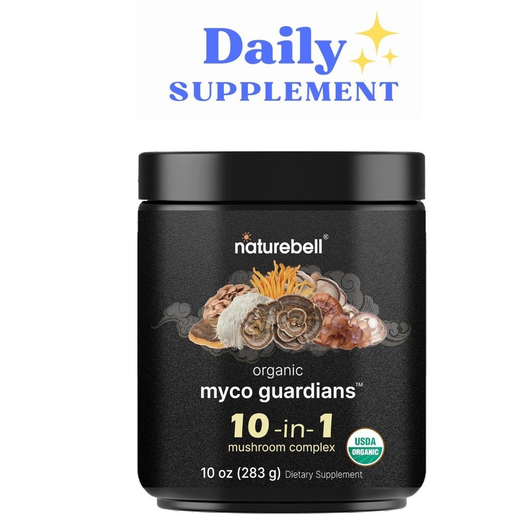 

Naturebell Organic Myco Guardians 10 in 1 Mushroom Complex-10oz 283 gr