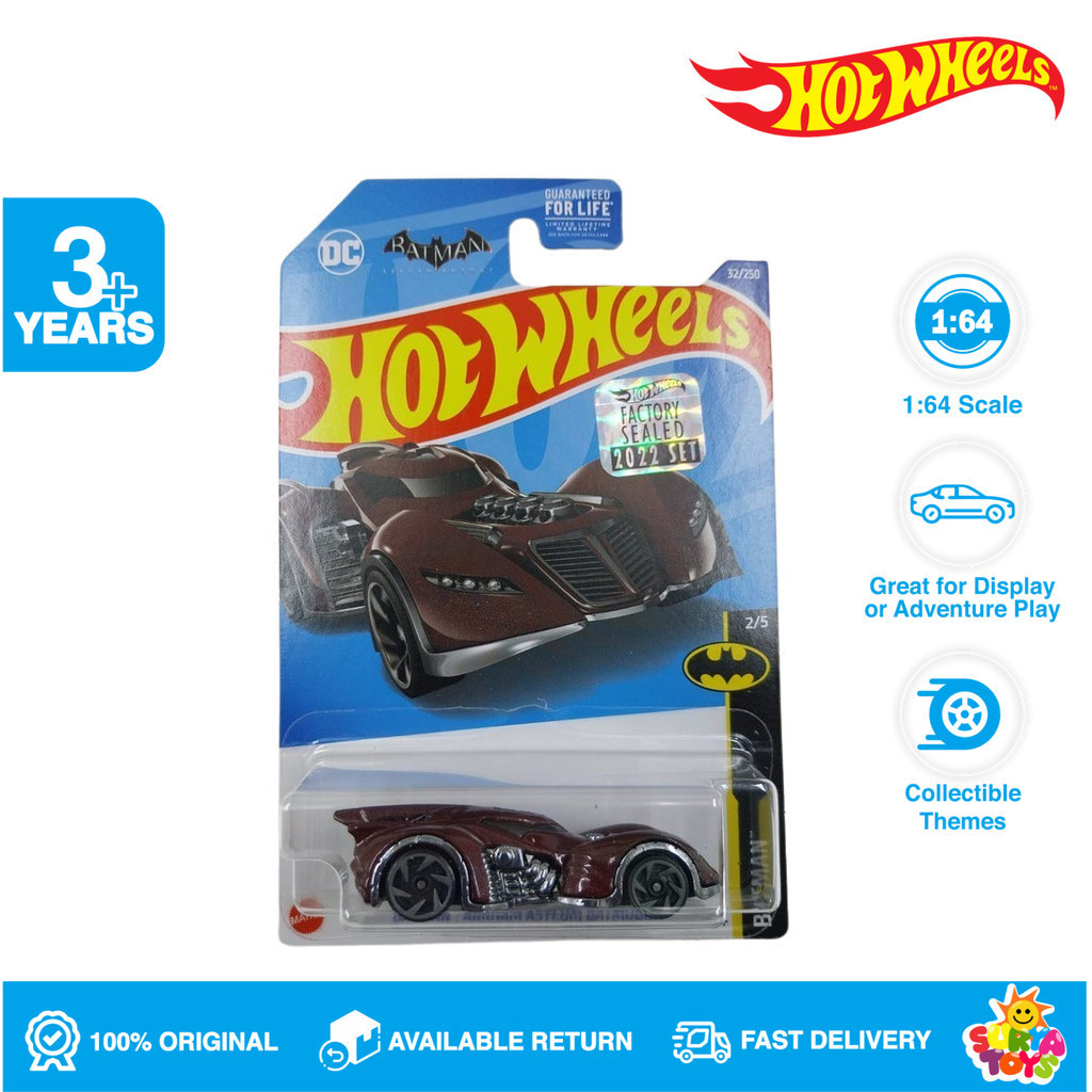 Hot Wheels Batman Arkham Asylum Batmobile Factory Sealed 2022