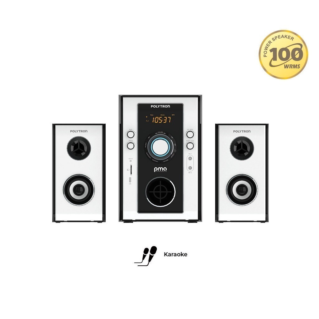 POLYTRON AUDIO SPEAKER PMA 9523/W BLUETOOTH KAROKE BR1 SPKP