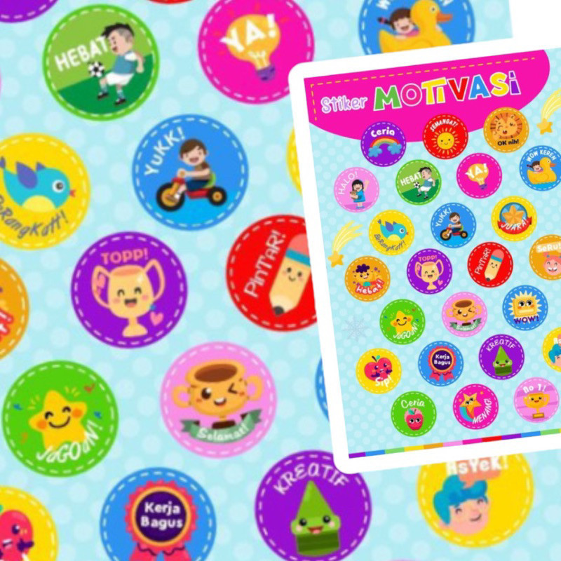 

STIKER MOTIVASI edisi bahasa indonesia sticker anak edukasi [GrosirmainanJKT]