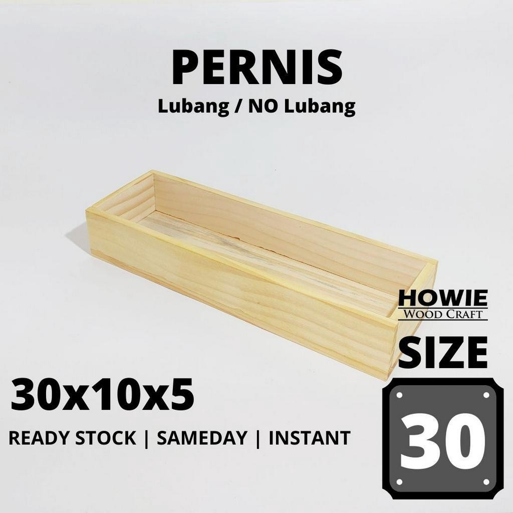 Kotak Kayu Box Storage Pot Kayu Size 30 Panjang
