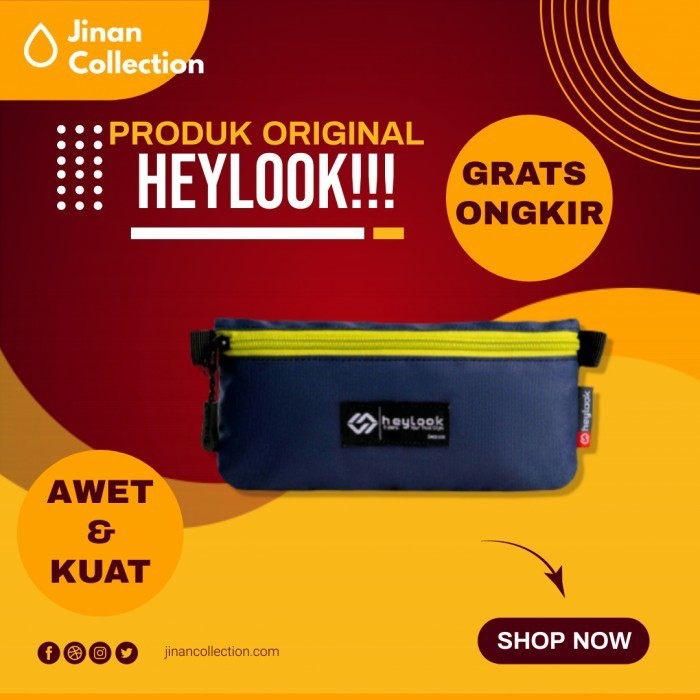 

[New]Best Seller tempat pensil pria wanita kotak pensil kuliah kerja pencil case breze - Biru