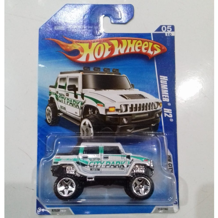 Hotwheels Hummer H2 putih City Park rare