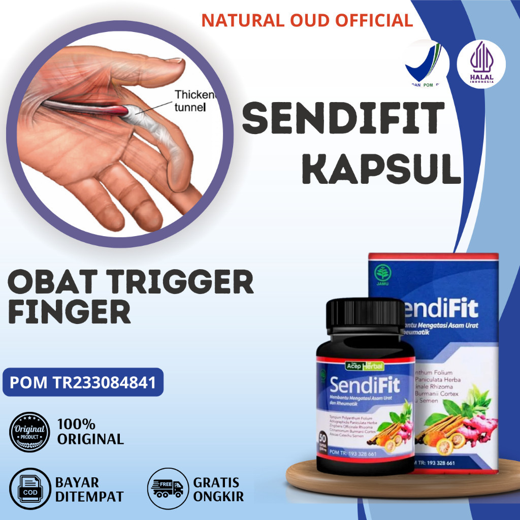 SendiFit Atasi Jari Tangan Kaku Trigger Finger Nyeri Sendi Radang Sendi Susah Ditekuk Herbal Asli