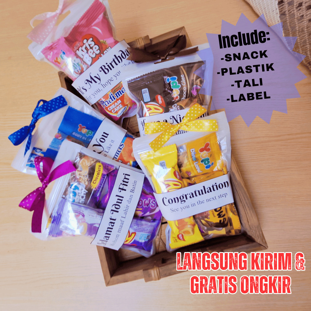 

PROMO‼️ (NO COD) Mini Gift Snack Ulang Tahun Termurah / Mini Hampers Tanpa Minimal Order MINI GIFT PITA