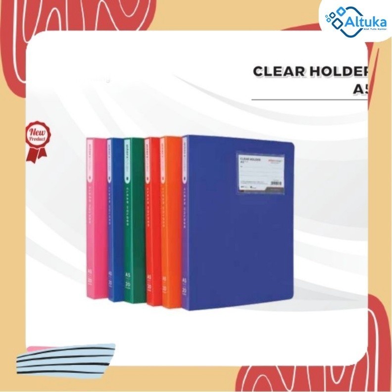 

Map Plastik Clear Holder / Dokumen Keeper A5 20 Pocket Inter X