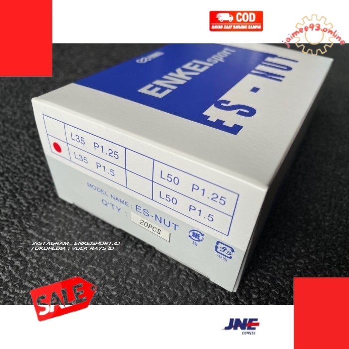 Bigsale✨ -Enkei Sport ES NUT 1.5 L35 20pcs Lugnut Short  Made in Japan