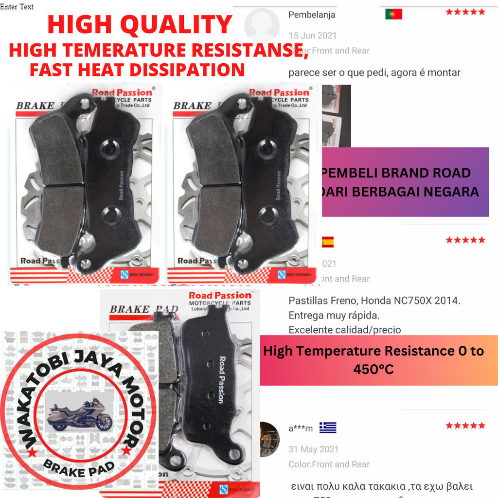 Kampas rem Honda CrossTourer 1200 VFR1200XD VFR1200XC VFR1200 X XC XD Crosstourer 2012-2020