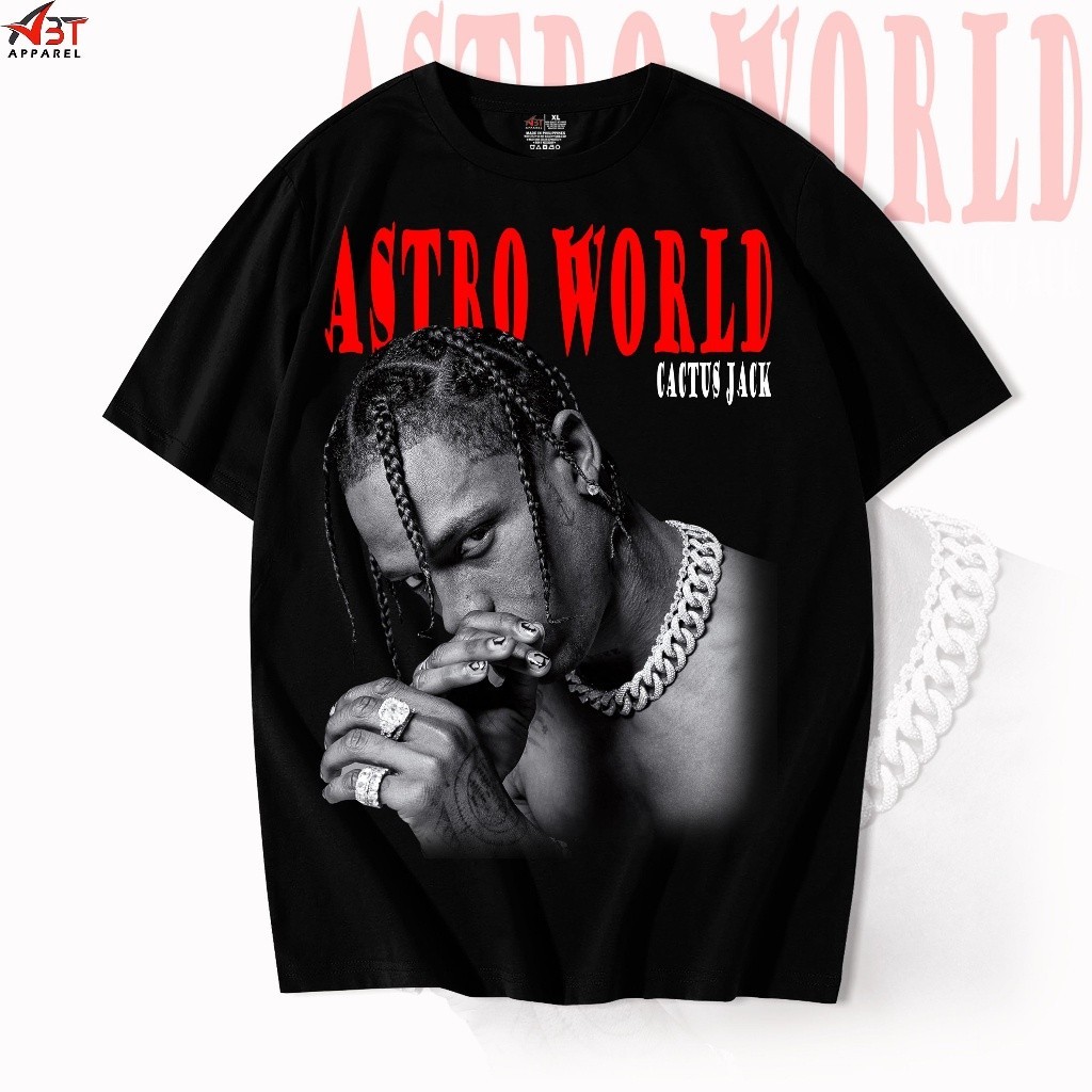 original design Tee Cotton T-Shirt Abt Oversized Shirts Astro World Cactus Jack  Bootleg Pro Club co