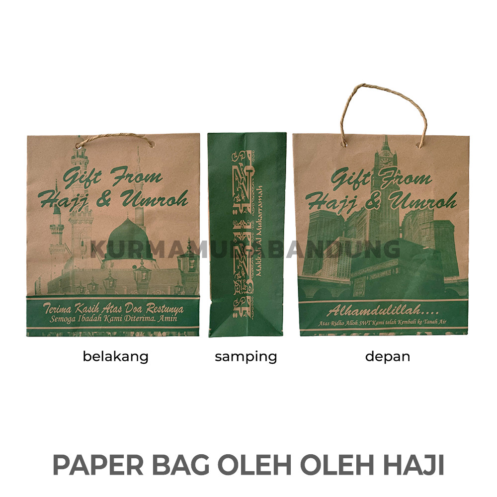 

TAS PAPERBAG OLEH OLEH HAJI UMROH SOUVENIR MURAH KERTAS TEBAL 1pcs