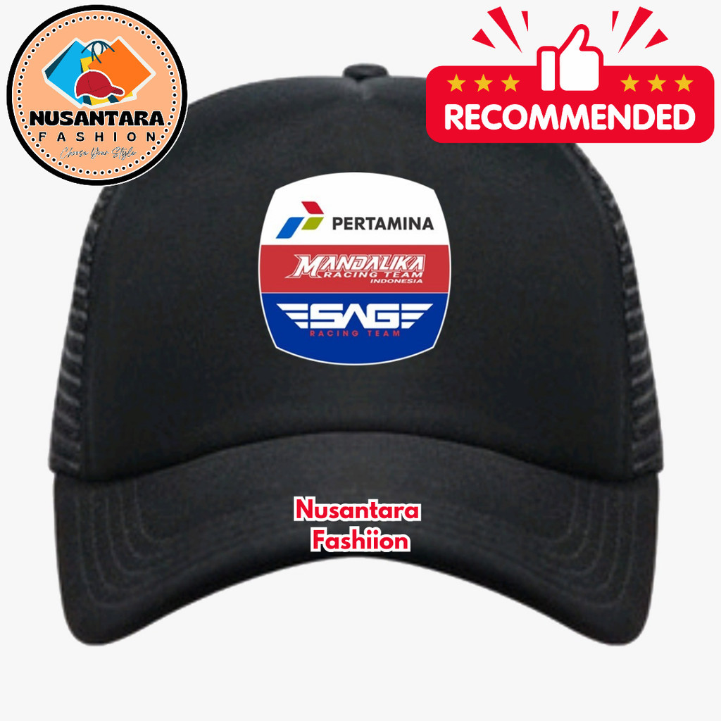 Nusantara Fashiion Topi Trucker SIRKUIT MANDALIKA - Topi Distro SIRKUIT MANDALIKA Logo - Topi SIRKUI