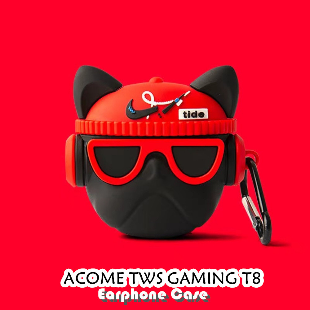 Parity Untuk ACOME TWS GAMING T8 Case Trendi Kartun Soft Silicone Earphone Casing NO.3